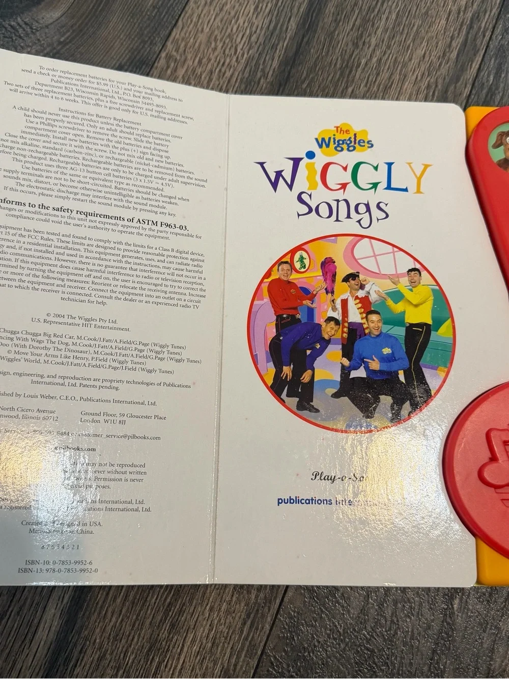 The Wiggles all buttons